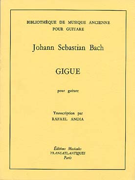Illustration de Gigue de la partita en si b pour clavier (tr. Andia)