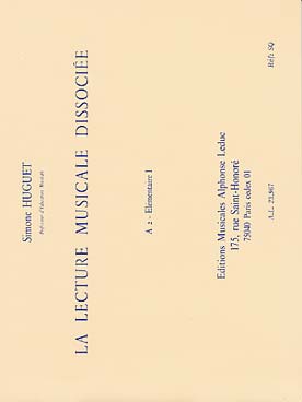 Illustration de La Lecture musicale dissociée A - Le Rythme parlé  - Vol. A 2 : Élémentaire 1