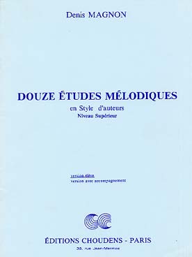 Illustration de 12 Études mélodiques en style d'auteur - Supérieur : Livre de l'élève s/a