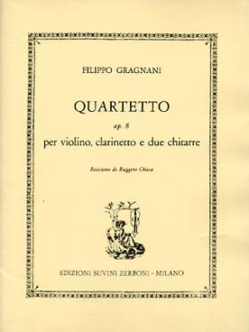 Illustration gragnani quatuor op. 8 vlon/clar/2 guit