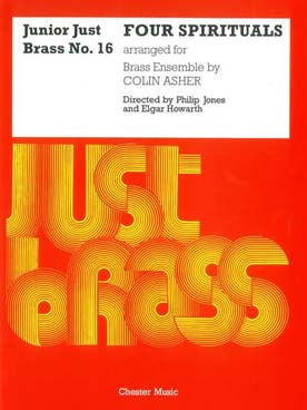 Illustration de JUNIOR JUST BRASS : musique facile pour ensemble de cuivres variable (C + P) - N° 16 : ASHER Spirituals