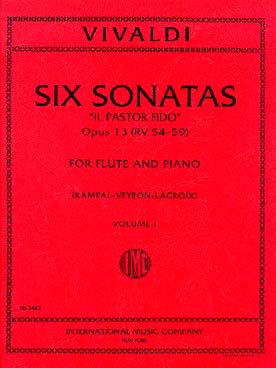 Illustration de 6 Sonates op. 13 "Il Pastor Fido" - éd. I.M.C. Vol. 1