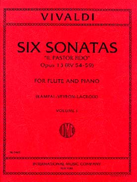 Illustration de 6 Sonates op. 13 "Il Pastor Fido" - éd. I.M.C. Vol. 1