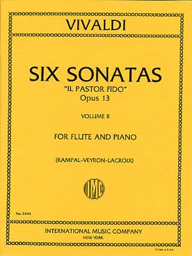 Illustration de 6 Sonates op. 13 "Il Pastor Fido" - éd. I.M.C. Vol. 2 