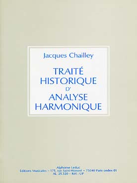 Illustration de Traité historique d'analyse harmonique (remplace le traité historique  d'analyse musicale)