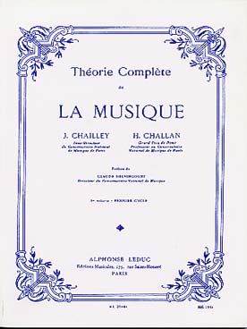 Illustration chailley/challan theorie musique vol. 1