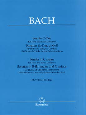 Illustration bach js sonates (ba) bwv 1020/1031/1033