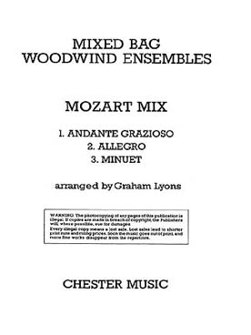 Illustration de MIXED BAG : ensembles variables pour bois (C + P) - N° 23 : MOZART Mix : 3 pièces faciles