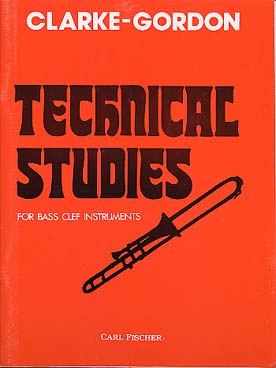Illustration de Technical studies for bass clef instruments