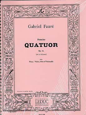 Illustration de Quatuor avec piano N° 1 op. 15 en do m (C + P)