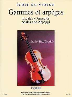 Illustration hauchard gammes et arpeges 1er cahier