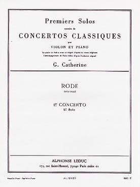 Illustration rode concerto n°  1 (1er solo)