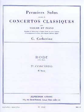 Illustration de 1er Solo du Concerto N° 7 en la m - éd. Leduc, rév. Catherine
