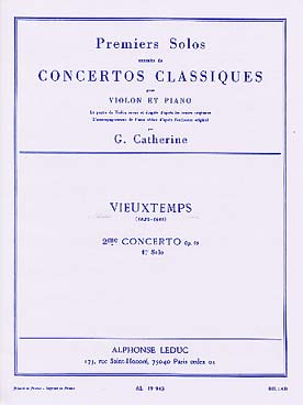 Illustration de 1er Solo du Concerto N° 2 op. 19 en fa # m (rév. Catherine)