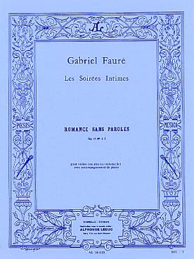 Illustration de Romance sans paroles op. 17 N° 3