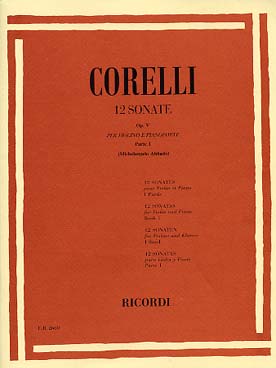 Illustration de 12 Sonates op. 5 (éd. Ricordi) - Vol. 1 : N° 1 à 6