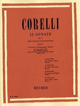 Illustration de 12 Sonates op. 5 (éd. Ricordi) - Vol. 2 : N° 7 à 12