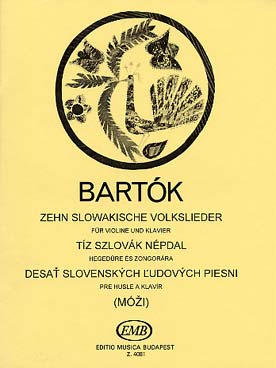 Illustration de 10 Chants populaires slovaques de "For children" (tr. Mozi)