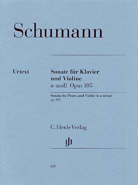 Illustration schumann sonate op. 105 en la min
