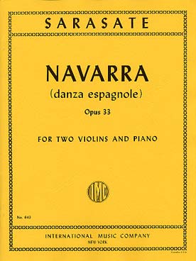 Illustration sarasate navarra, danse espagnole op. 33