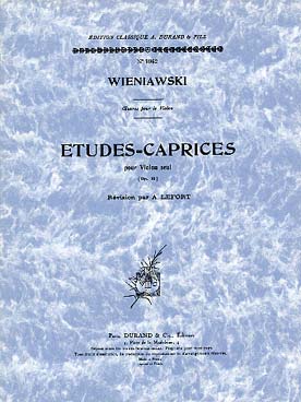 Illustration wieniawski etudes-caprices op. 10