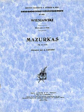 Illustration wieniawski mazurkas op. 12 et 19