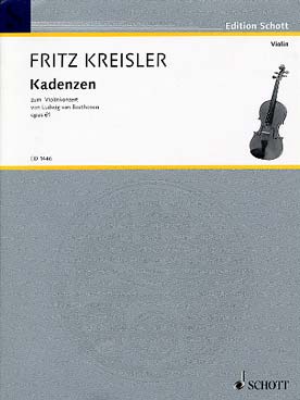 Illustration kreisler/beethoven cadences conc. op. 61