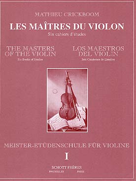 Illustration de Les Maîtres du violon : cahiers d'études - Vol. 1