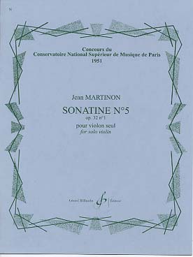 Illustration martinon sonatine n° 5 op. 32