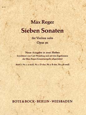 Illustration reger sonates op. 91 vol. 1