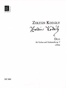 Illustration kodaly duo op. 7 violon/violoncelle