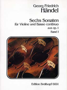 Illustration haendel sonates (6) op. 1 vol. 1
