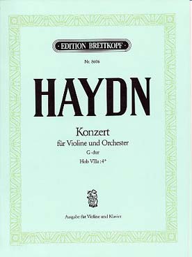 Illustration haydn concerto hob viia:4 en sol maj