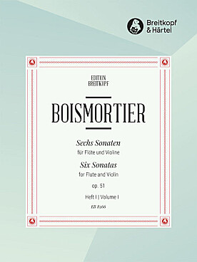 Illustration boismortier sonates op. 51 fl/vl vol. 1