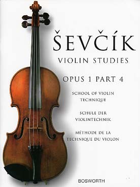 Illustration de Op. 1 : École de la technique du violon - Vol. 4 : doubles, triples et quadruples cordes, pizzicato, harmoniques