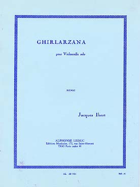 Illustration de Ghirlarzana pour violoncelle seul