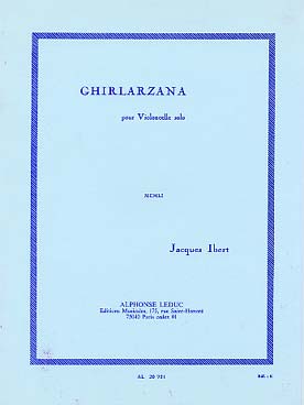 Illustration de Ghirlarzana pour violoncelle seul