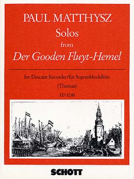 Illustration de Solos from Der Gooden Fluyt-Hemel pour flûte à bec soprano