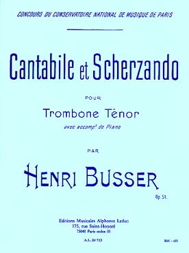 Illustration busser cantabile et scherzando op. 51