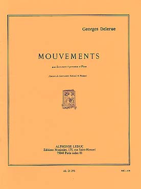 Illustration de Mouvements pour percussions et piano