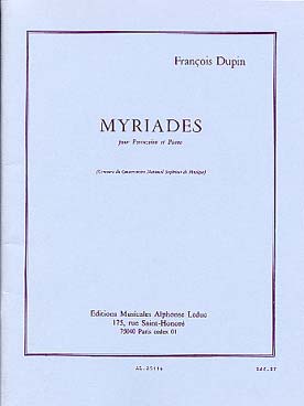 Illustration de Myriades pour percussion et piano