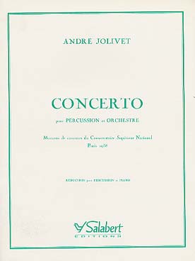 Illustration de Concerto pour percussion et orchestre,  réduction piano