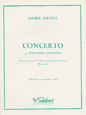 Illustration de Concerto pour percussion et orchestre,  réduction piano