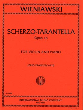 Illustration wieniawski scherzo tarentelle op. 16