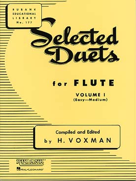 Illustration de Selected duets for flute - Vol. 1 (easy to medium)