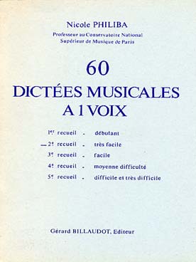 Illustration philiba dictees music. 1 voix (60) vol 2