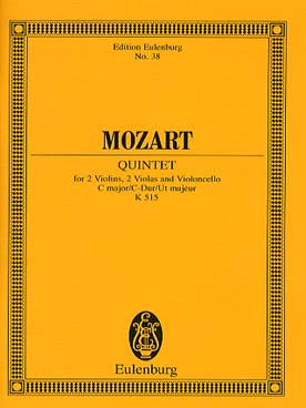 Illustration de Quintette à cordes K 515 en do M (2 violons, 2 altos et violoncelle)