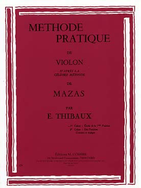 Illustration de Méthode d'après Mazas - Vol. 1 : Étude de la 1re position