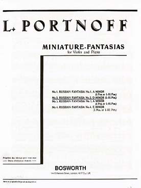 Illustration portnoff fantaisie russe n° 2 en re min