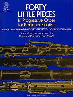 Illustration de 40 Petites pièces progressives pour débutant flûtiste - édition sans CD